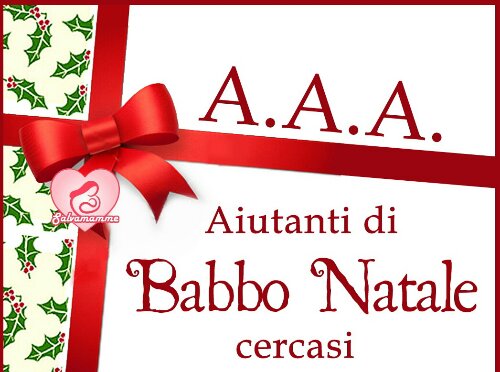 A.A.A. Salvamamme Aiutanti di Babbo Natale cercasi 15.000 giocattoli contro la crisi