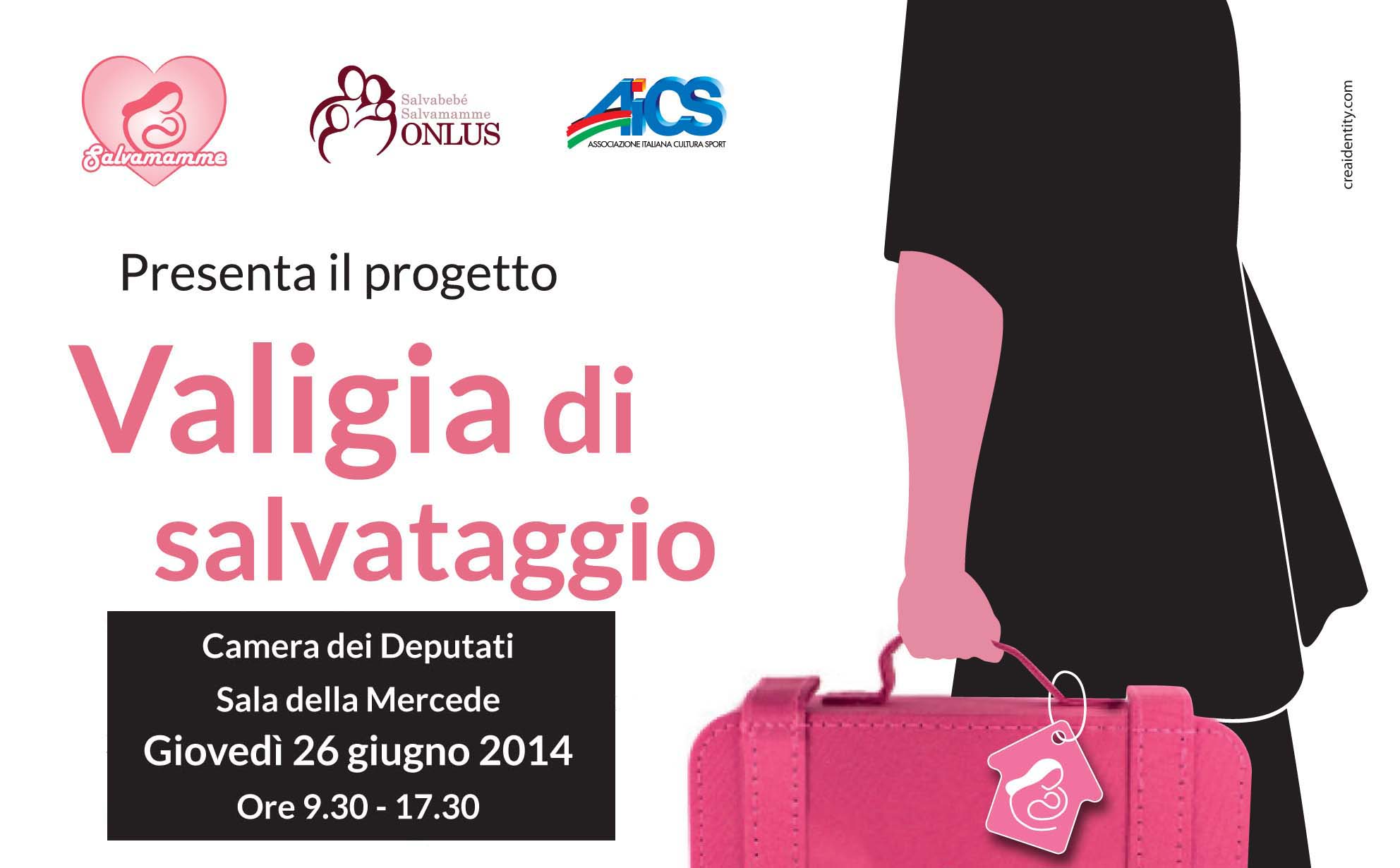 Giovedì 26 giugno ore 9,30-17,30: presentazione “Valigia di Salvataggio” presso la Camera dei Deputati