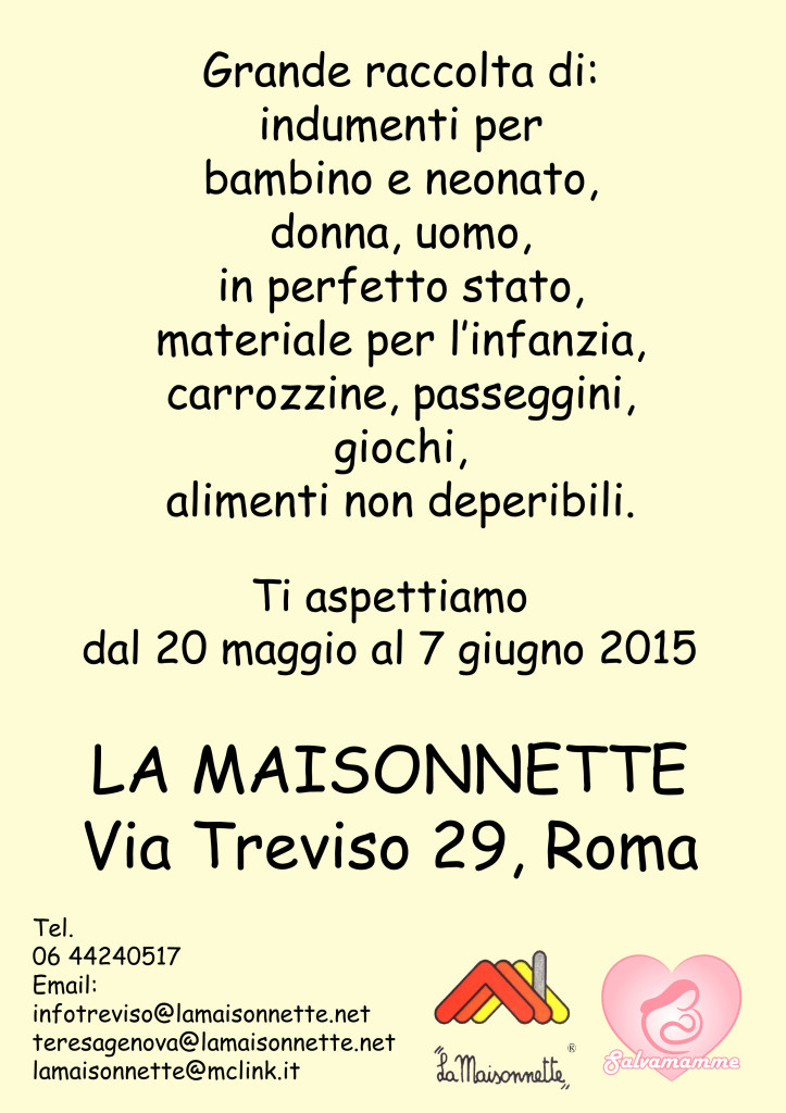 Raccolta per scuola La maisonette