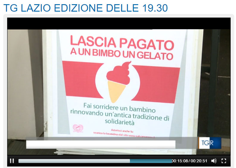 Gelato sospeso sul Tg3 Lazio