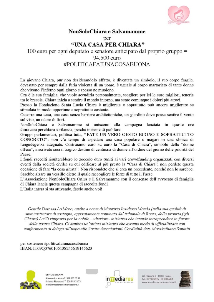 cs campagna UNACASAPERCHIARA